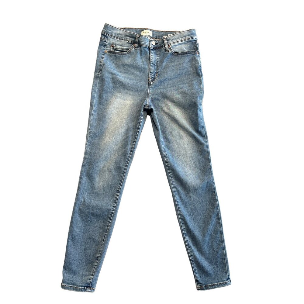 Nicole Miller Soho High Rise Ankle Skinny Jeans Women's Size 12 30x28 Stretch
